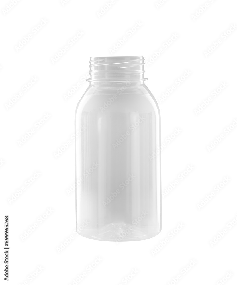 Empty plastic bottle on a white background. Empty plastic bottle on a white background.