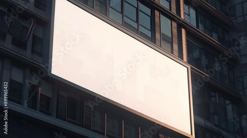 contemporary corporate or business office, fine dining restaurant branding white empty blank neon sign frame mockup template for identity logo branding at modern reception wall background	