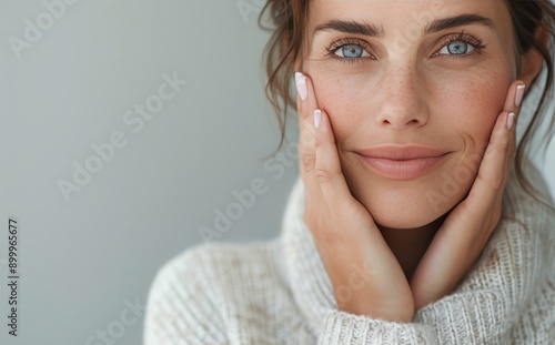 Woman Applying Face Cream