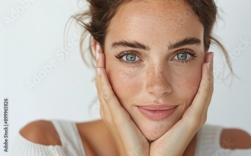 Woman Applying Face Cream