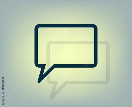 Vector illustration with shadow on gradient background