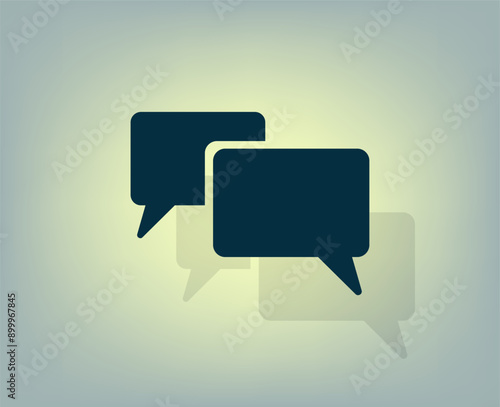 Vector illustration with shadow on gradient background