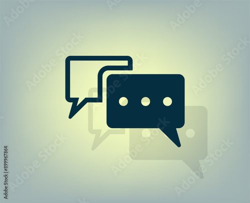 Vector illustration with shadow on gradient background