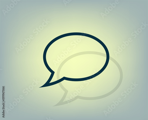 Vector illustration with shadow on gradient background