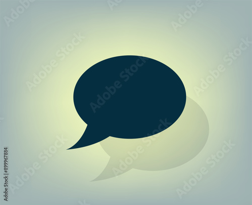 Vector illustration with shadow on gradient background