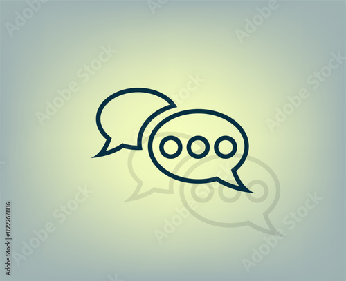 Vector illustration with shadow on gradient background