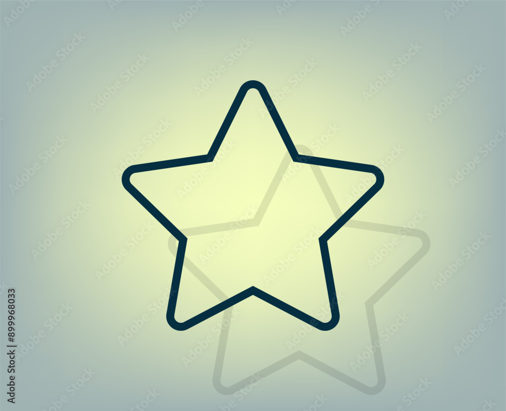 Obraz premium Vector illustration with shadow on gradient background