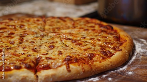 Wallpaper Mural Pizza Circular flat bread made with wheat flour yeast and water Torontodigital.ca