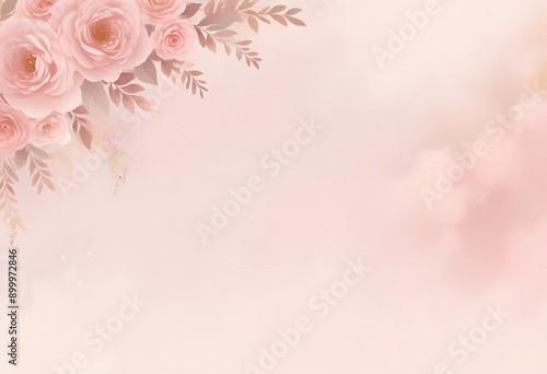 pink roses background