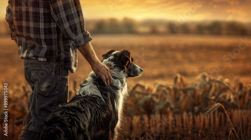 Harvest Harmony: The Farmer's Trusted Canine Companion