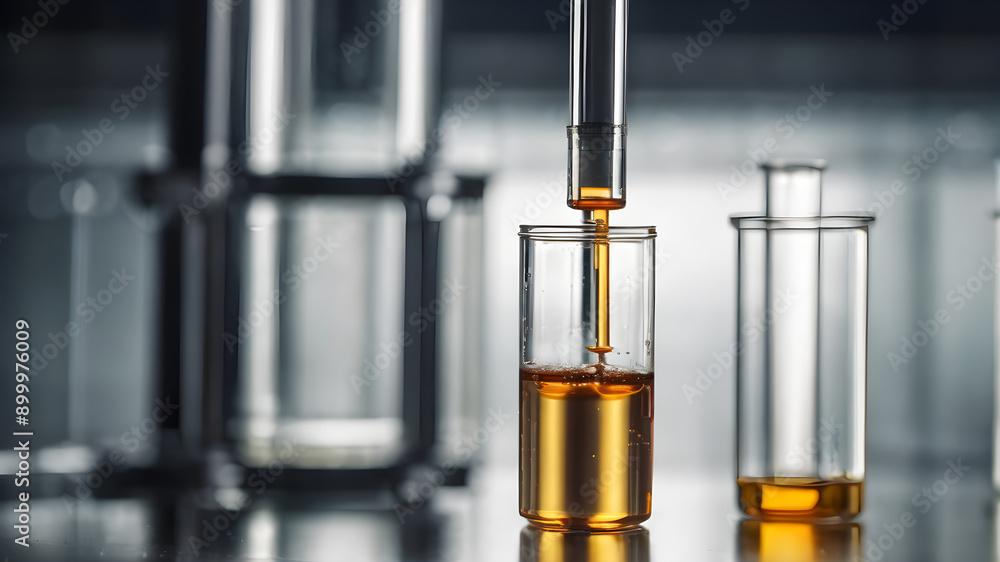 Liquid filled tubes in the laboratory. Generative AI Liquid filled tubes in the laboratory. Generative AI