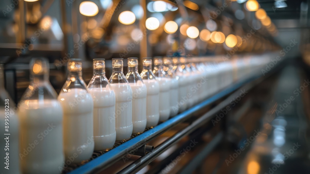 Realistic view of milk pasteurization process in a dairy factory ultra-high detail Realistic view of milk pasteurization process in a dairy factory ultra-high detail