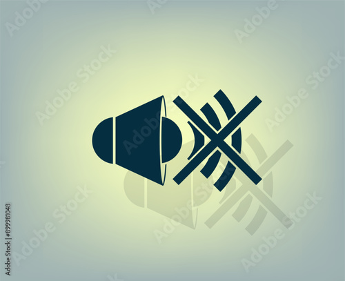 Vector illustration with shadow on gradient background