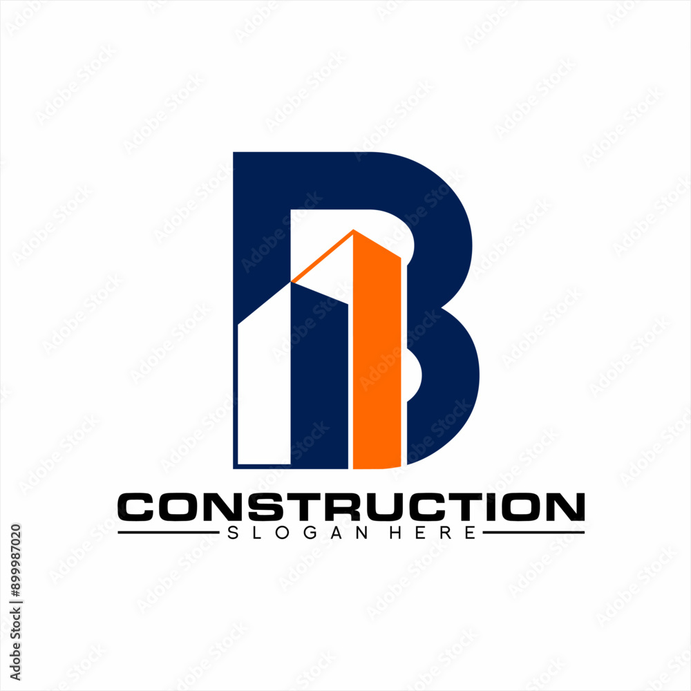 Apartment logo design with letter B concept. Apartment logo design with letter B concept.