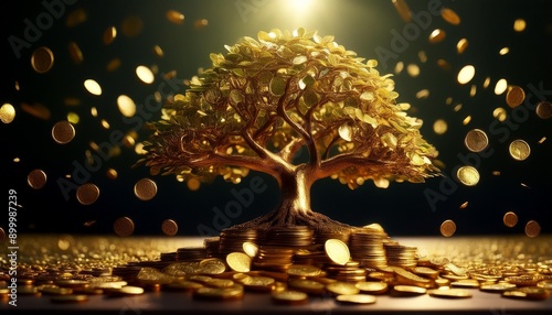 gold coin money tree