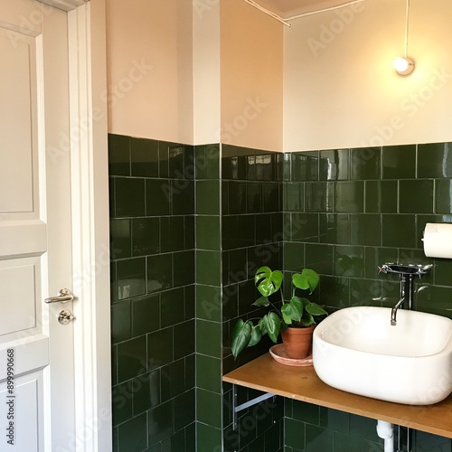 modern bathroom hotel interior