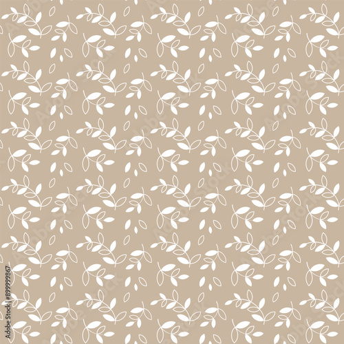 Vector seamless pattern with branches