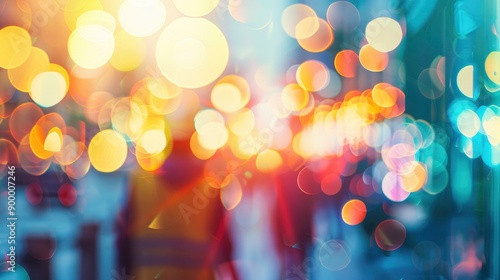 Happy Labour Day Poster On A Blurred Background - generative ai