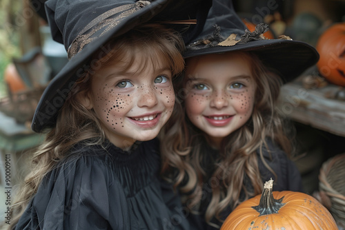 Bambine travestite per halloween 