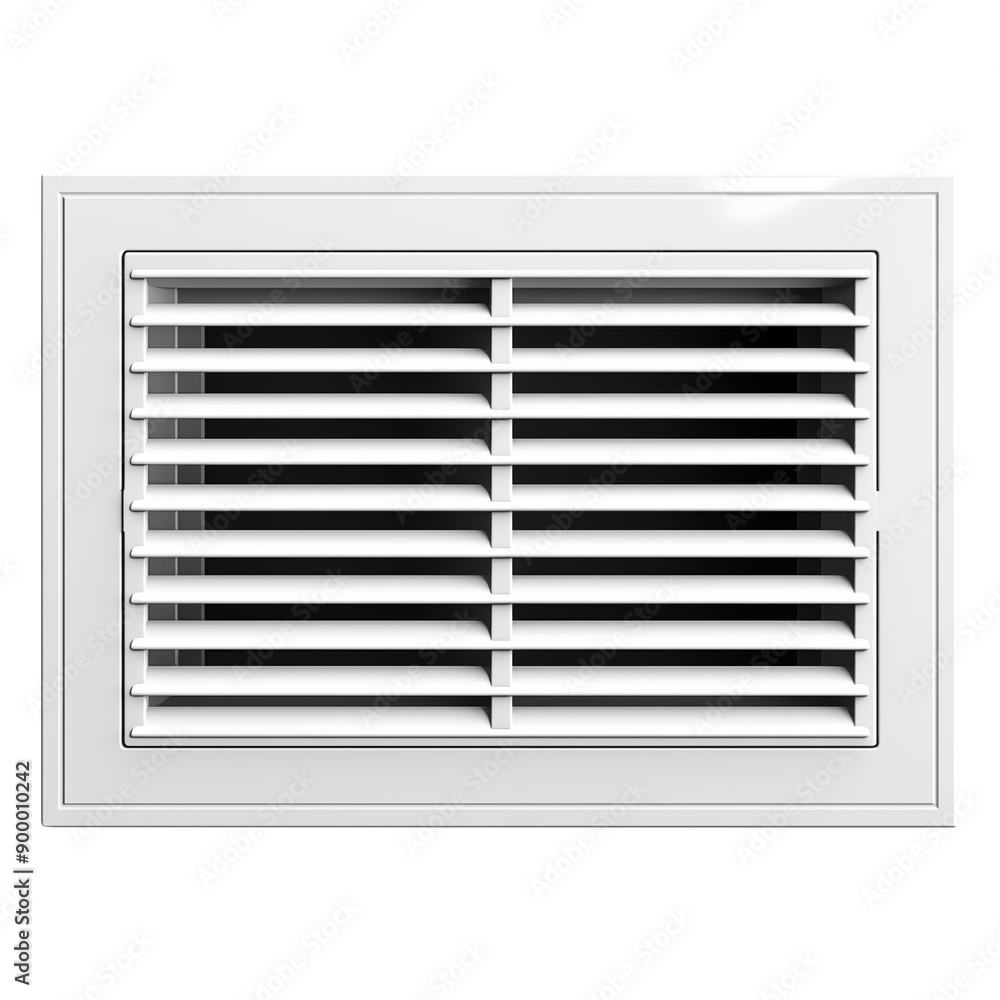 Wall vent cover isolated on transparent white background, clipping path Wall vent cover isolated on transparent white background, clipping path