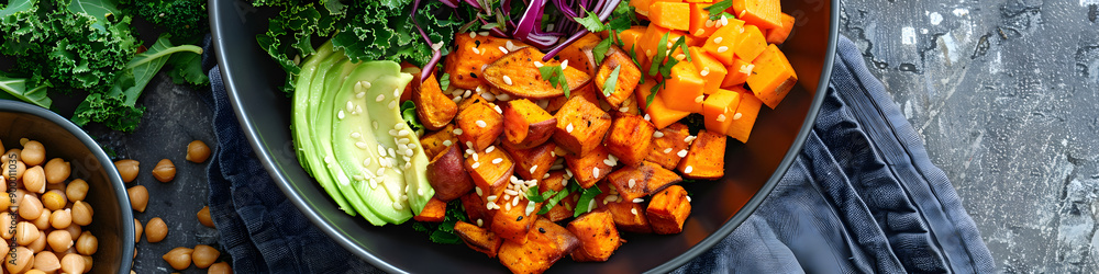Kale and Sweet Potato Buddha Bowl Kale and Sweet Potato Buddha Bowl