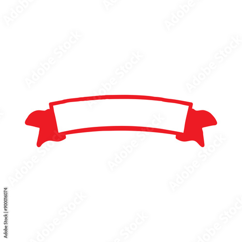 Free Download Banner ribbon clip art design on plain white transparent isolated background for card, shirt, hoodie, sweatshirt, apparel, tag, mug, icon, poster or badge - GFXLoad