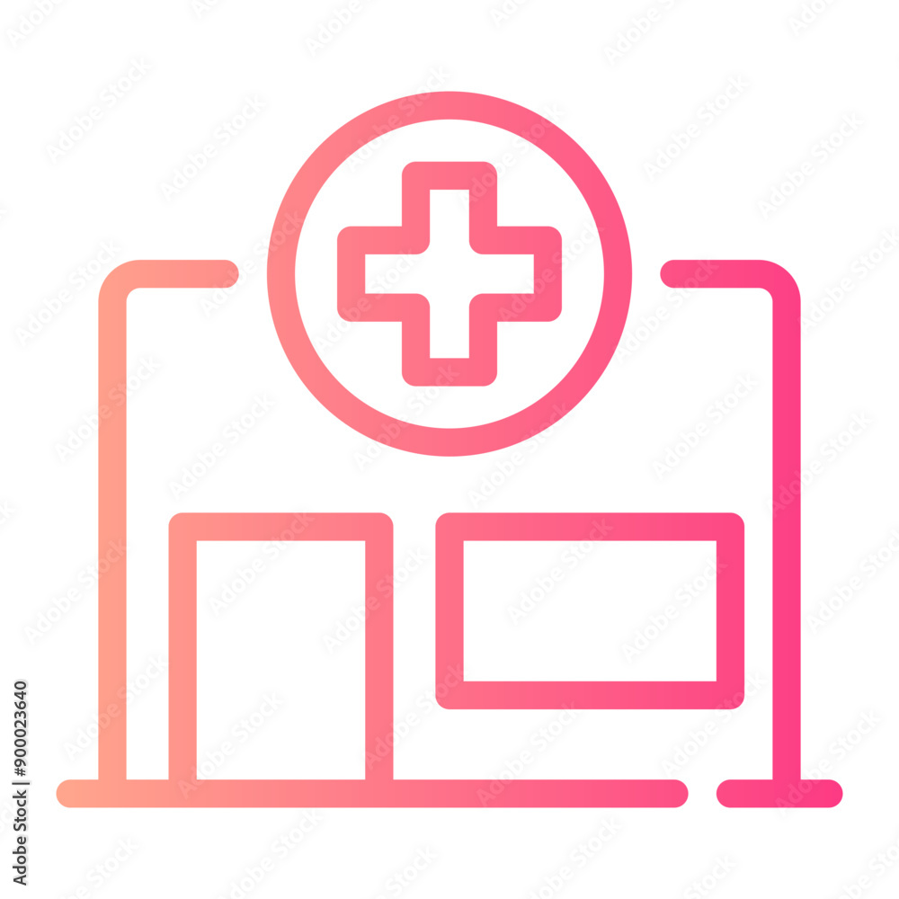 Obraz premium pharmacy gradient icon