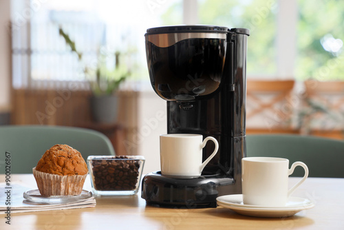 Modern coffee machine with ...