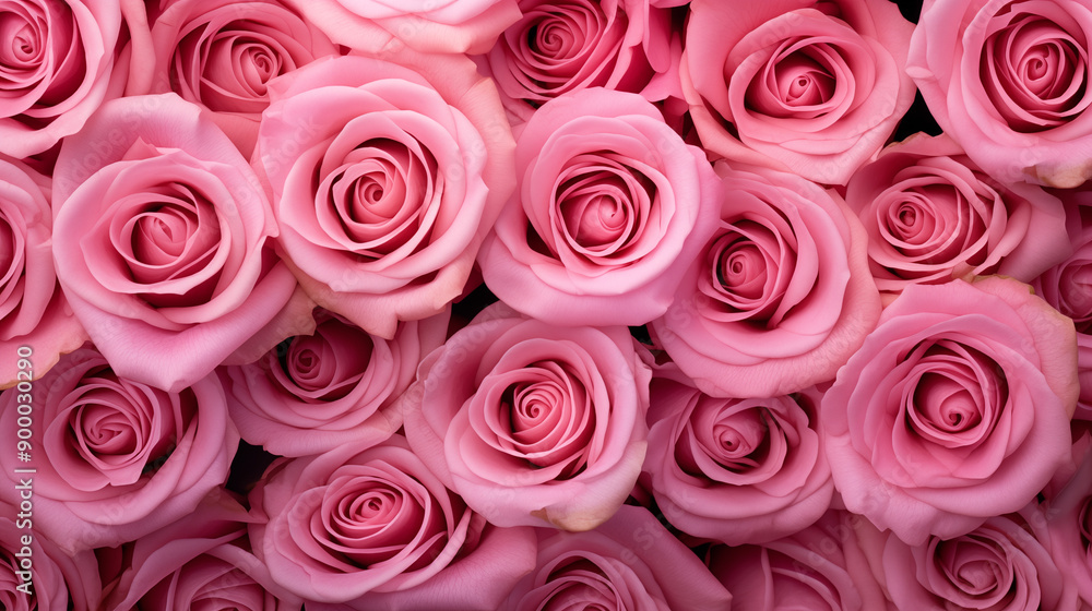 Gorgeous Cluster Of Pink Roses Featuring Lush Petals And A Natural Composition Gorgeous Cluster Of Pink Roses Featuring Lush Petals And A Natural Composition