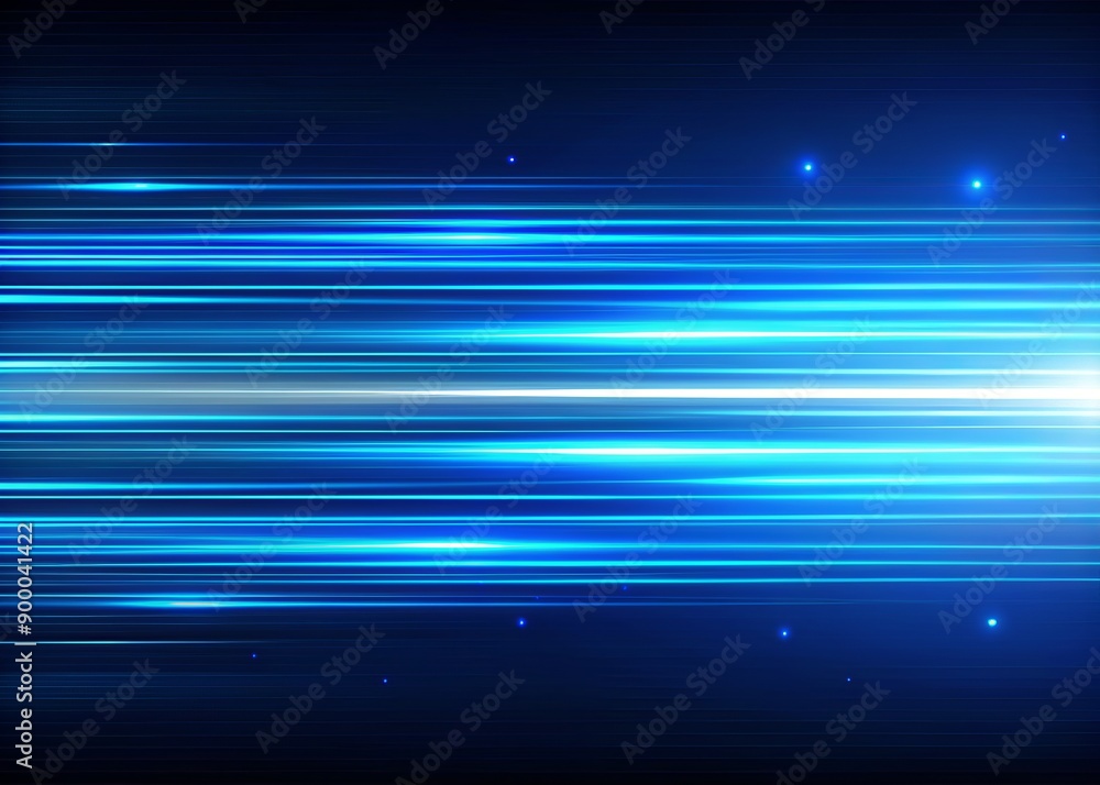 Blue light ray stripe line speed motion background vector design for science and technology concept Blue light ray stripe line speed motion background vector design for science and technology concept