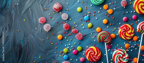 Top view of assorted colorf...