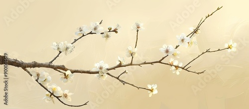 Elegant branch with delicat...