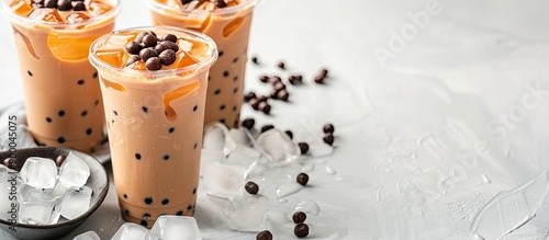 Delicious tapioca in a bubb...