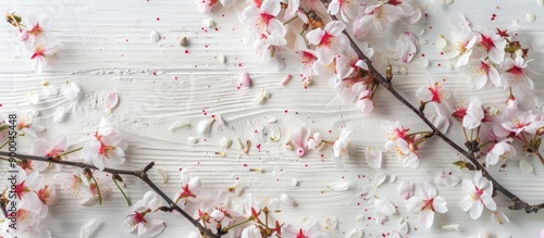 A top down view of sakura t...