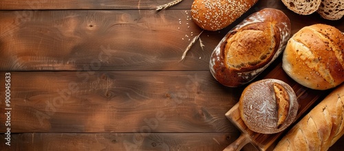 Top view of various baked b...