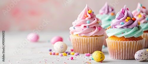 Easter themed cupcakes feat...
