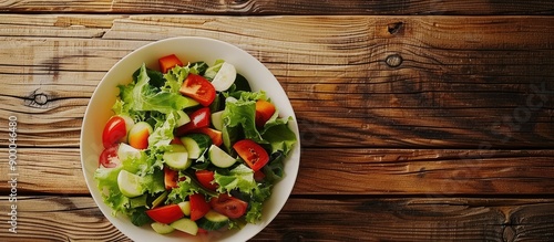 A fresh vegetable salad in ...