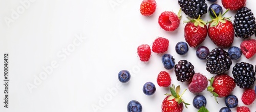 Top view of fresh ripe berr...