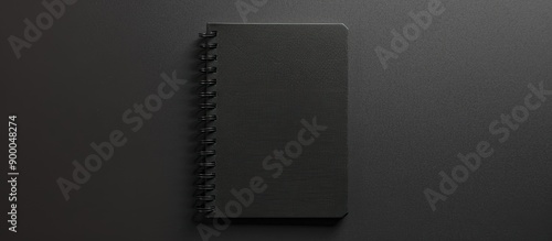 Isolated black notebook fro...
