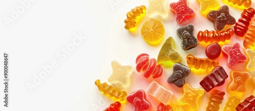 Assortment of gummy candies...