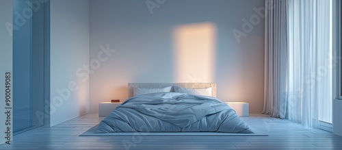 Empty bedroom showing priva...