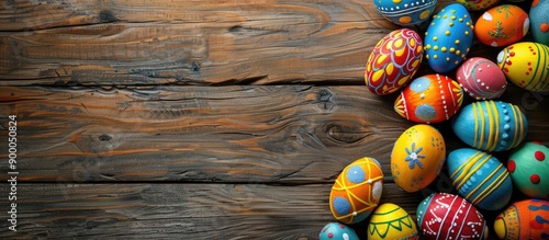 Wooden background with East...