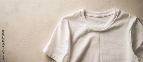 Mockup of a white t shirt w...