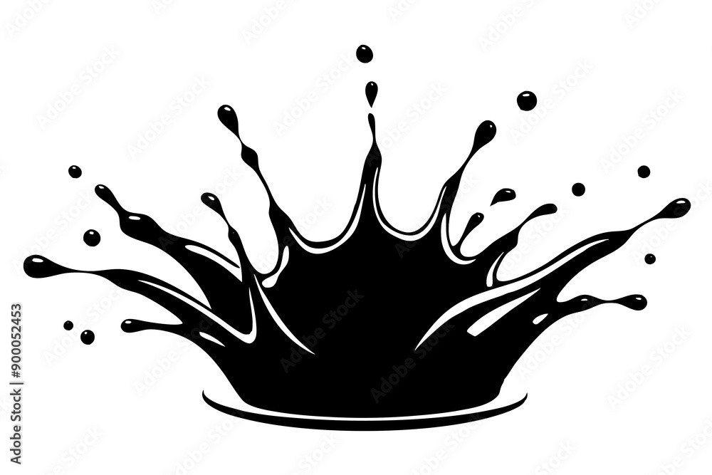 Splash silhouette vector illustration Splash silhouette vector illustration