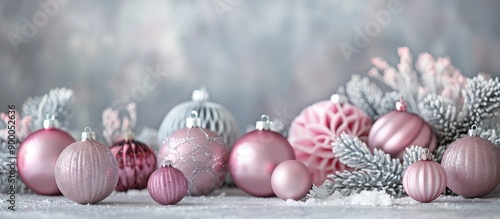 Pink Christmas decorations ...