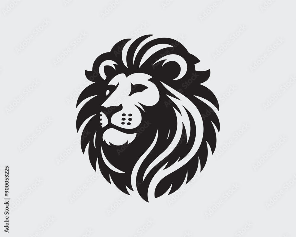 Lion logo design vector template. lion head logo design icon vector illustration Lion logo design vector template. lion head logo design icon vector illustration