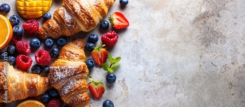 Croissants with assorted fr...