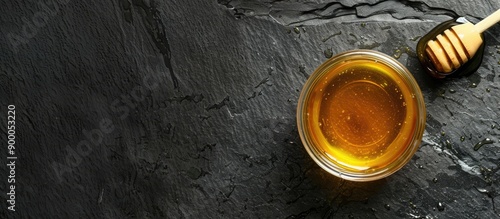 A glass jar of organic flow...