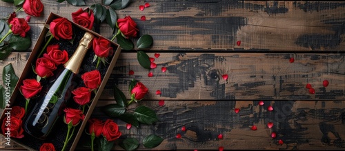 A romantic setup featuring ...
