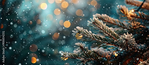 Winter themed background fo...